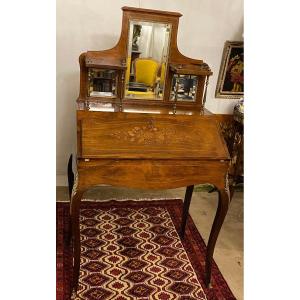 Louis XV Style Inlaid Scriban Desk