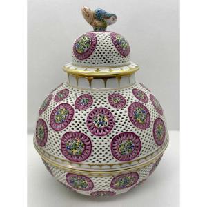 Lidded Pot, Herend