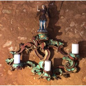 18th Century Candlesticks Transformed Into Wall Lights