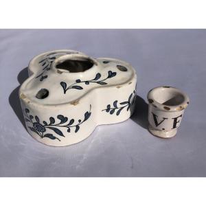 Trilobed Writing Desk, Caussy Factory In Quimper - Brittany