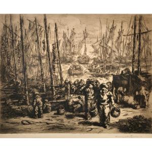 Return Of The Sardine Boats To Douarnenez