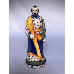 Saint Joseph Carrying The Lily - Henriot Factory - Brittany 