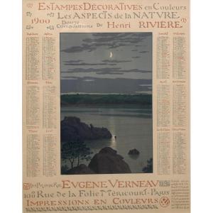 Moonlight In Landmelus (loguivy-de-la-mer) - Henri Rivière - Brittany 