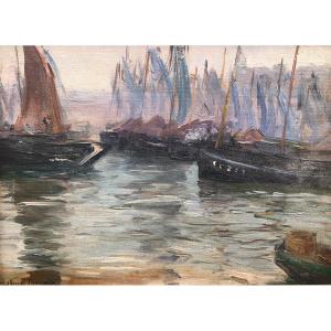 Sardine Fishermen Drying Their Blue Fillets In Concarneau - Victor Fournier - Brittany