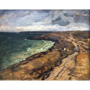 Two Breton Women On The Moor - Charles Cottet - Brittany