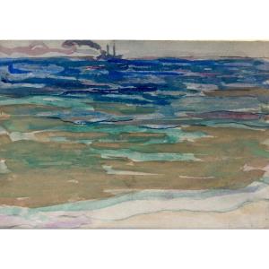 Steam At Sea - Maxime Maufra - Brittany