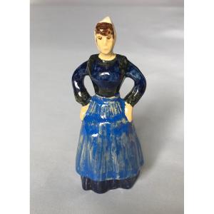 Rare Quimper-style Clock - Jim Sevellec - Henriot Factory - Brittany