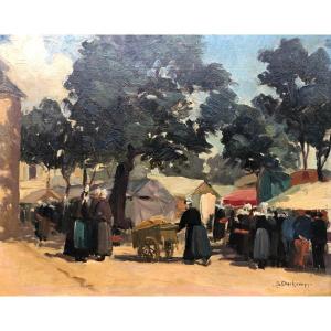 Market In Concarneau - Suzanne Déchamps - Brittany