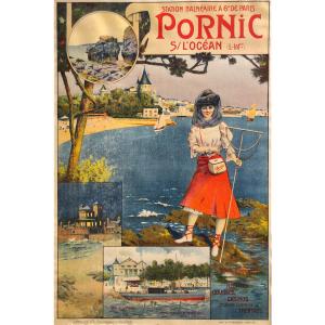 Poster For Pornic - E. Borirsier - Brittany