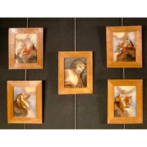 Series Of Five Fixed Under Glass 