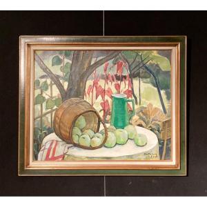 Oil On Canvas By Gaston Ventrillon The Younger I