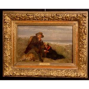 Oil On Canvas By Guillaume (wilhem) Wintz