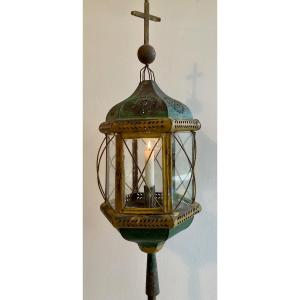 Painted Sheet Metal Processional Lantern