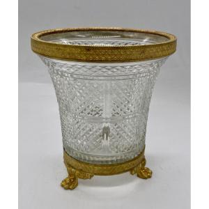 19th Century Cut Crystal Goblet 