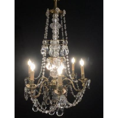 Nine Lights Crystal Chandelier