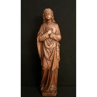 Saint Jean. Oak Sculpture