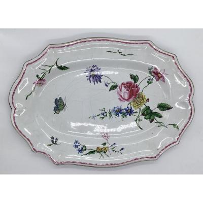 Large Earthenware Dish From Marseille Veuve Perrin