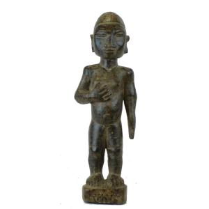 Statuette Of Baoulé Colon Wood Burkina Faso First Half 20th Century