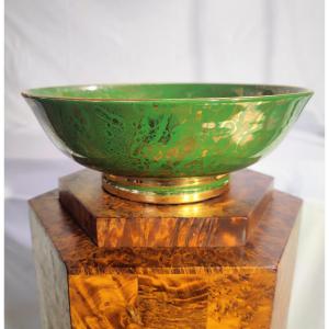 Sèvres Mazeaud And Faverot Cup On A Foot, Porcelain With Speckled Gold Decoration