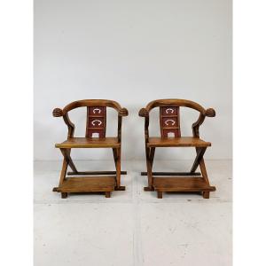 Rare Asian Throne-like Chairs