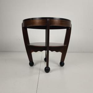Art Deco Oak Coffee Table - School Of Amsterdam, Netherlands, 1930s