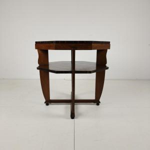 Amsterdam School Coffee Table - Oak With Veneer Inlays, Circa 1920