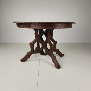 Black Forest Dining Table By Horrix - Circa 1880
