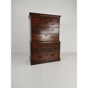 George III Country Chest Of Drawers / Chest On Chest