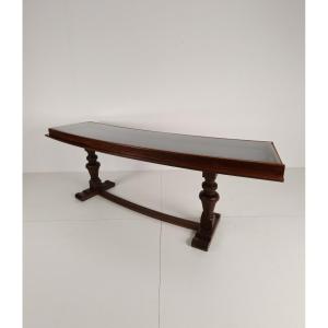 Oak Museum Display Case 1940-1950 - Horizontal Curved Model