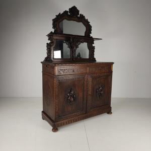 Horrix Sideboard With Mirror - Black Forest Style, By Horrix