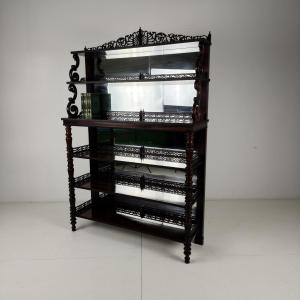 Rosewood Shelf With Coat Of Arms - Regency / William IV Period, 19th Century