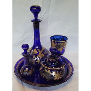 Baccarat: Blue And Gold Crystal Night Service, 19th Century