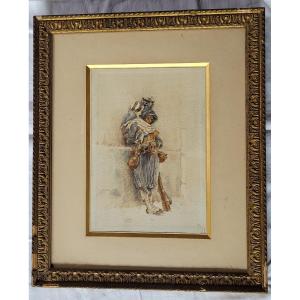 Watercolor: Zouave At Rest