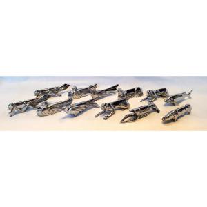 12 Art Deco Animal Knife Holders 1930