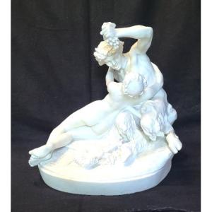  Satyr And Bacchante, Clodion, Sèvres Biscuit 1900