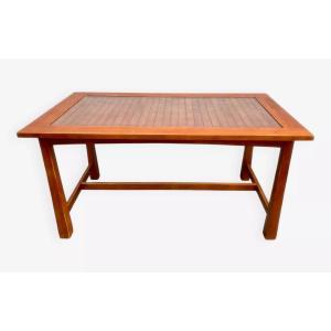 Exotic Glass And Solid Wood Table From Thailand