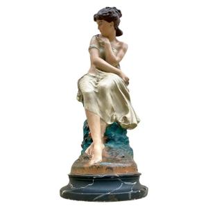 Decorative Sculpture Of A Woman, 20th Century, 1950s