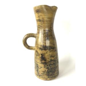 Yellow Pitcher Vase Jacques Blin
