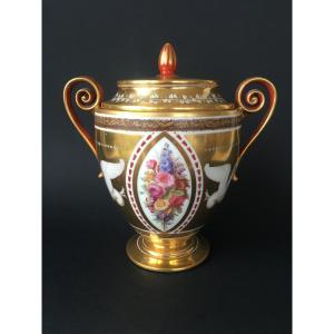 Sèvres Porcelain Sugar Pot, Empire Period, 1806-1807