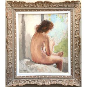 Painting Of A Female Nude By Maurice Ehlinger (1896-1981)