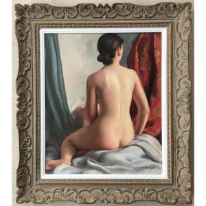 Painting Of A Female Nude By Maurice Ehlinger (1896-1981)