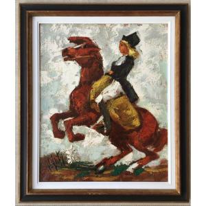 Painting Henry d'Anty Rider Horse