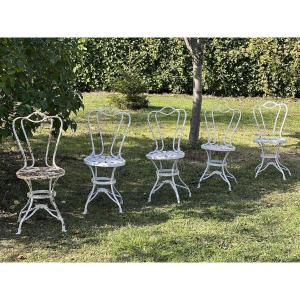 5 Chaise De La Maison Arras Fer Forgé