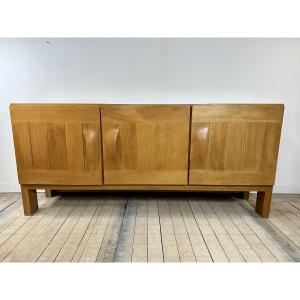 Oiled Solid Elm Sideboard Maison Regain 1970