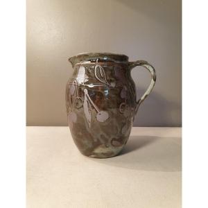 Pitcher In Glazed Stoneware Signed Olivier De Belle Glaçure. Height 19cm