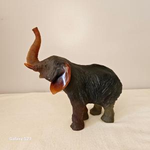 Daum France Elephant Height 23 Cm