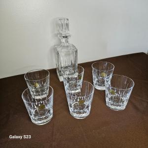 Crystal Whisky Set Artisanat Lorrain