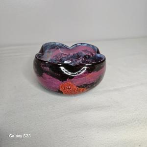 Daum Nancy Petite Coupe, Polylobed Bowl With Hot Pinched Neck