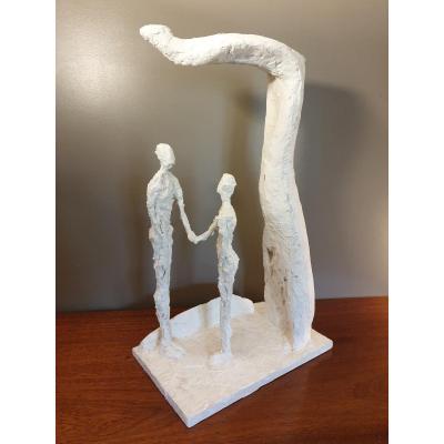 L. Miller 20th (circa 1960) Plaster Sculpture 
