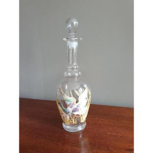 Enamel Carafe With Duck Decor